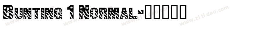 Bunting 1 Normal字体转换